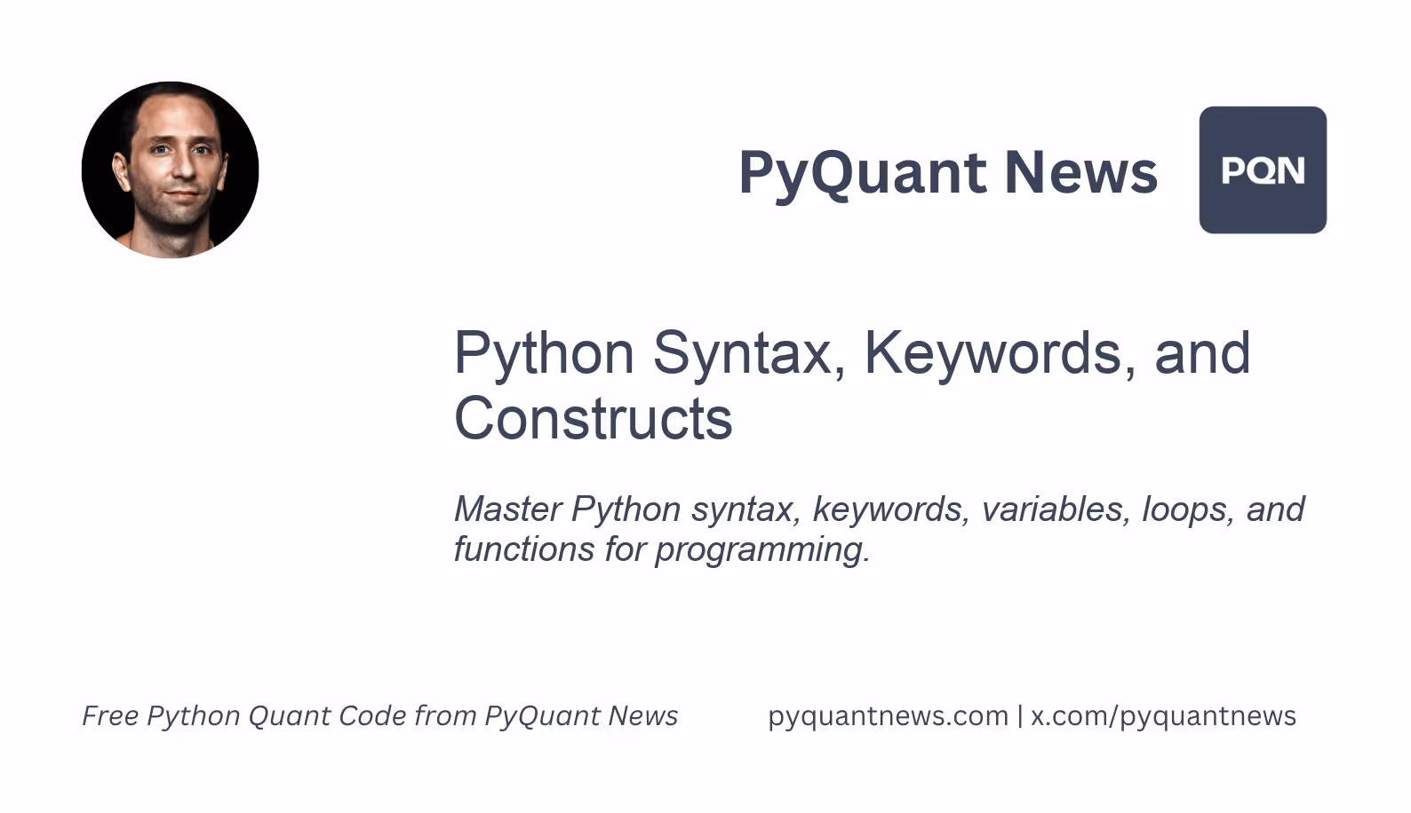 Python Syntax, Keywords, and Constructs