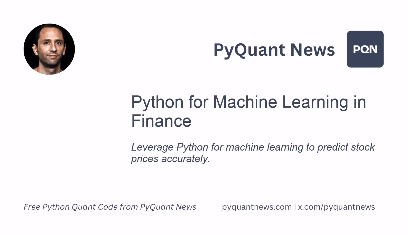 Python for Machine Learning in Finance