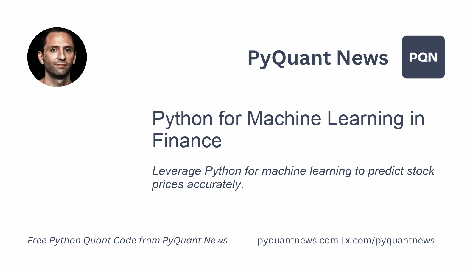 Python for Machine Learning in Finance