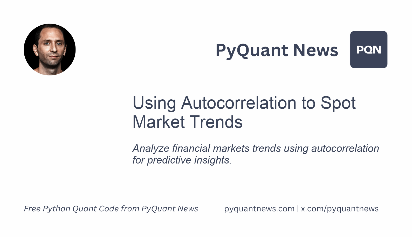 Using Autocorrelation to Spot Market Trends