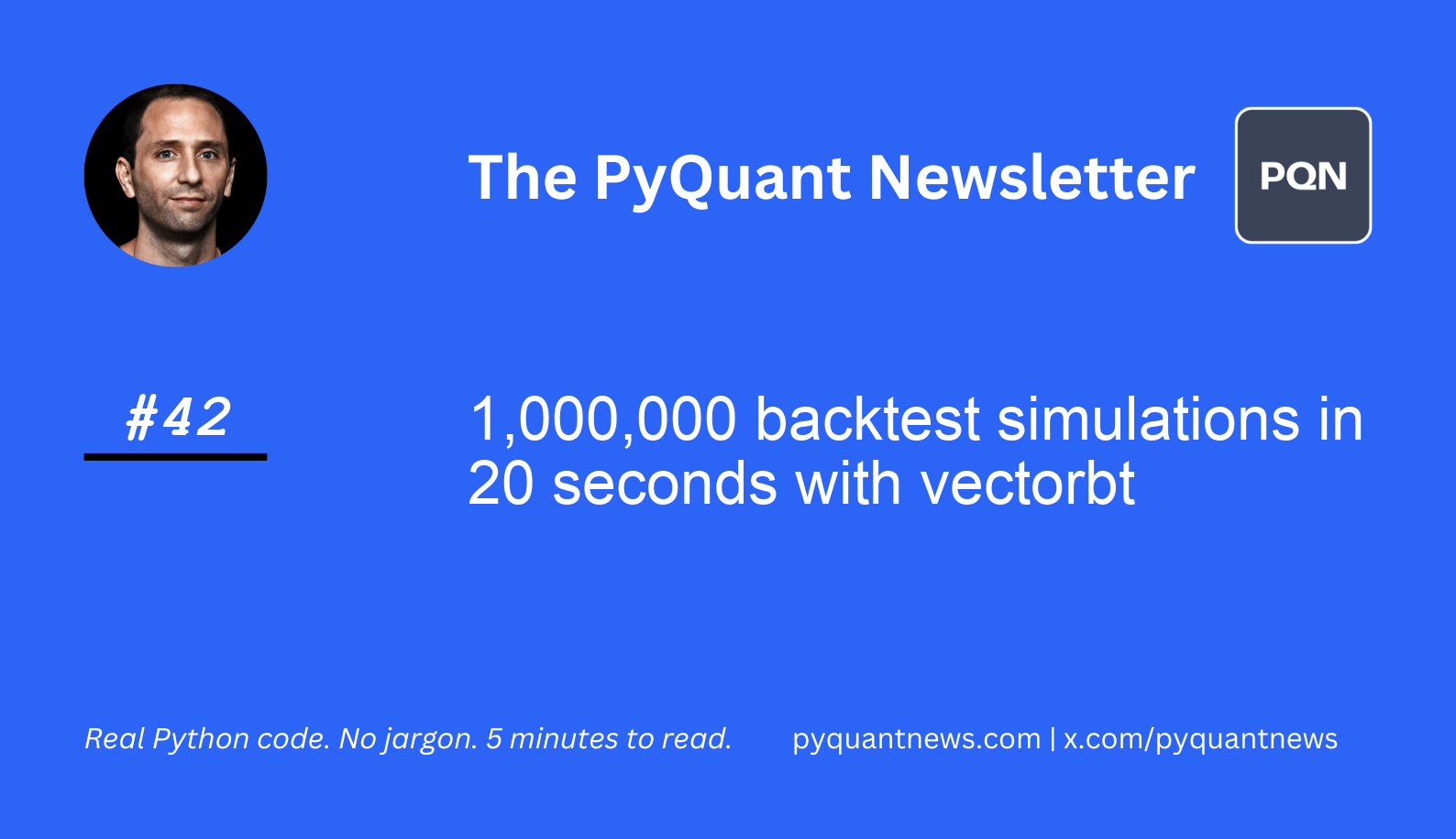 1,000,000 backtest simulations in 20 seconds with vectorbt