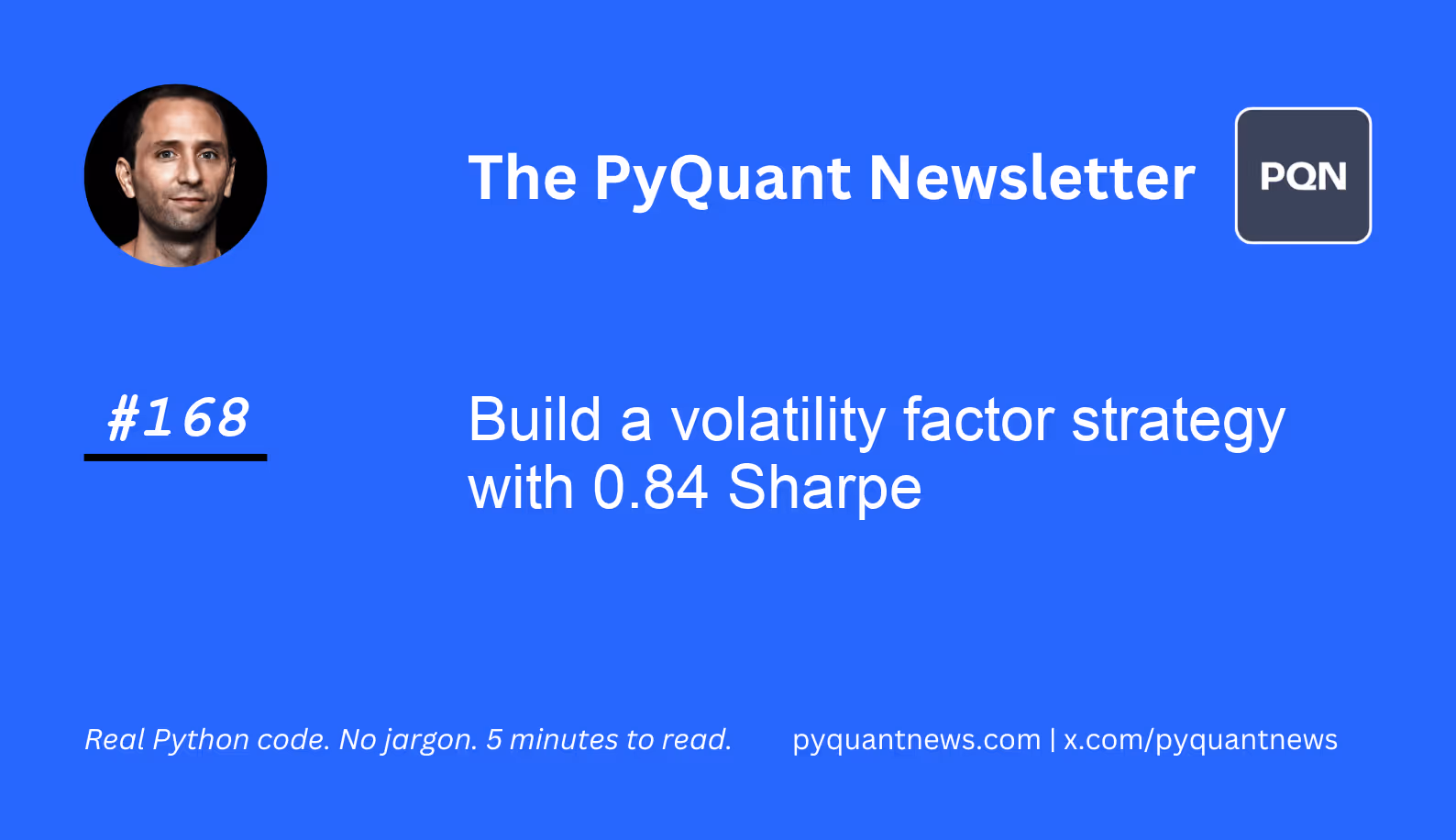 Build a volatility factor strategy with 0.84 Sharpe