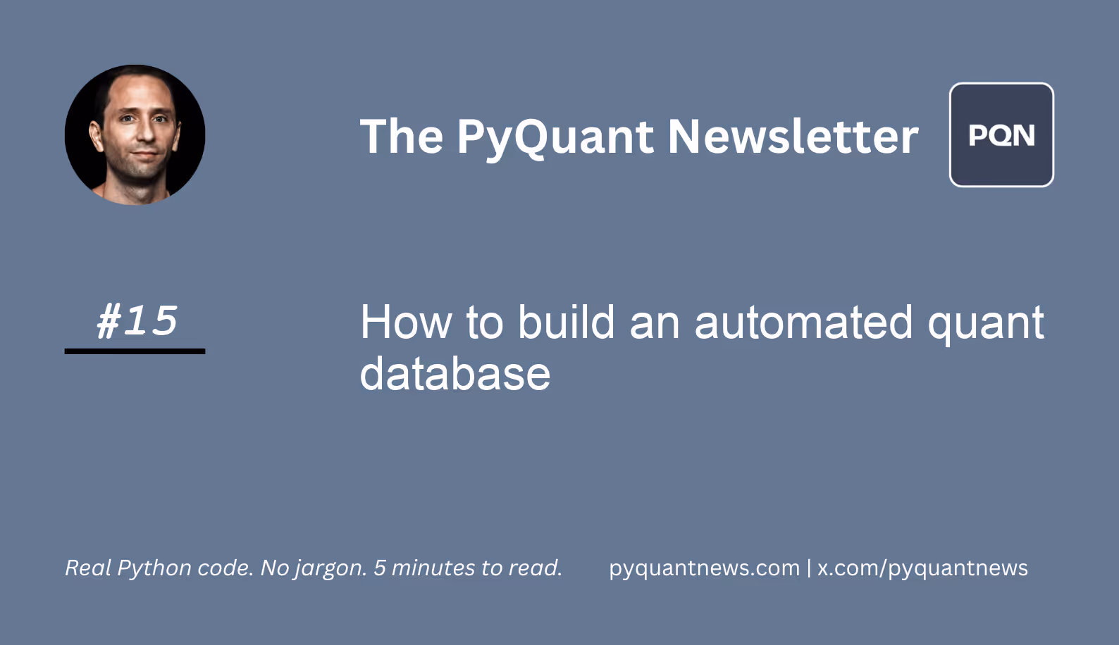 How to build an automated quant database