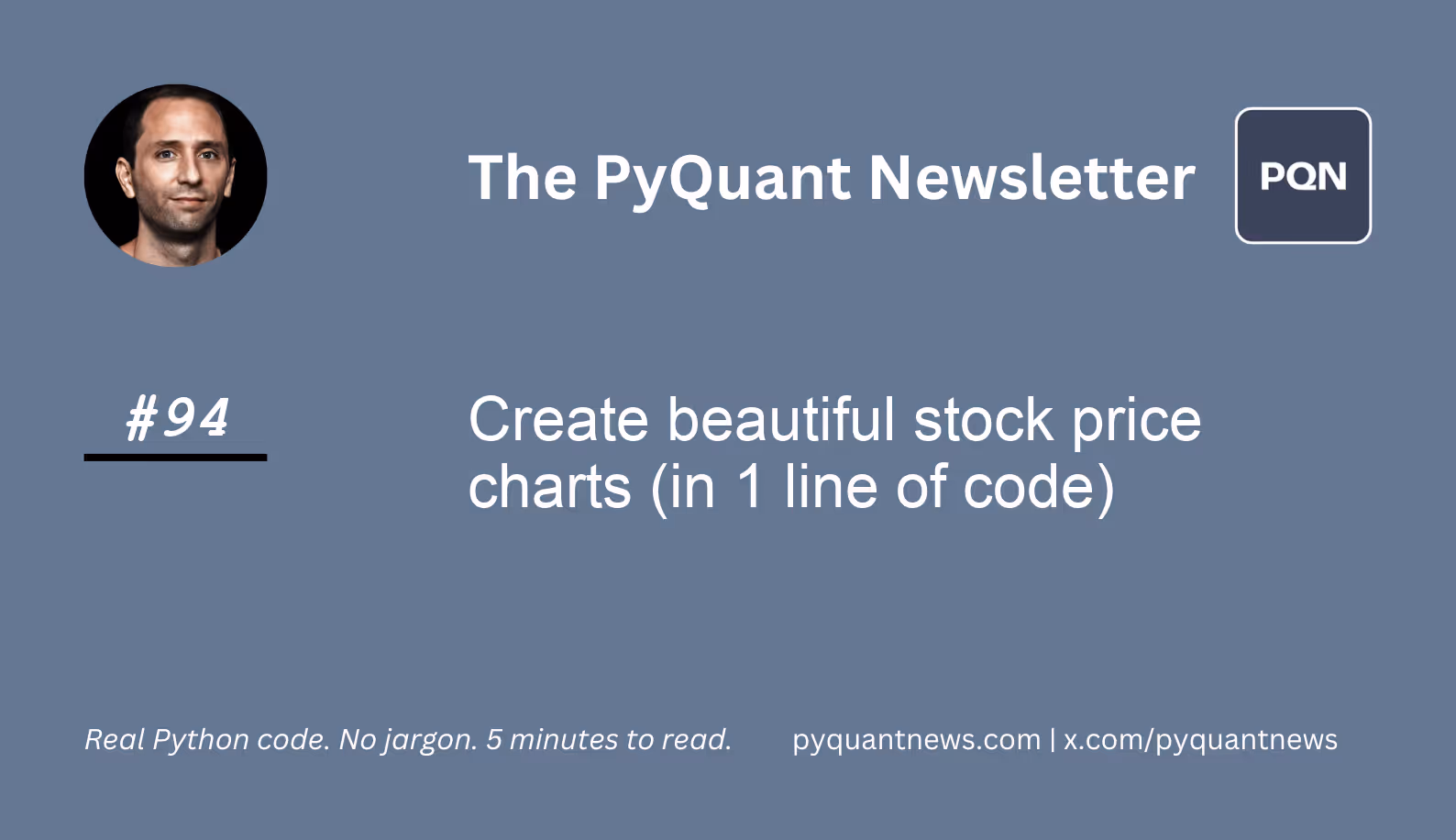 Create beautiful stock price charts (in 1 line of code)