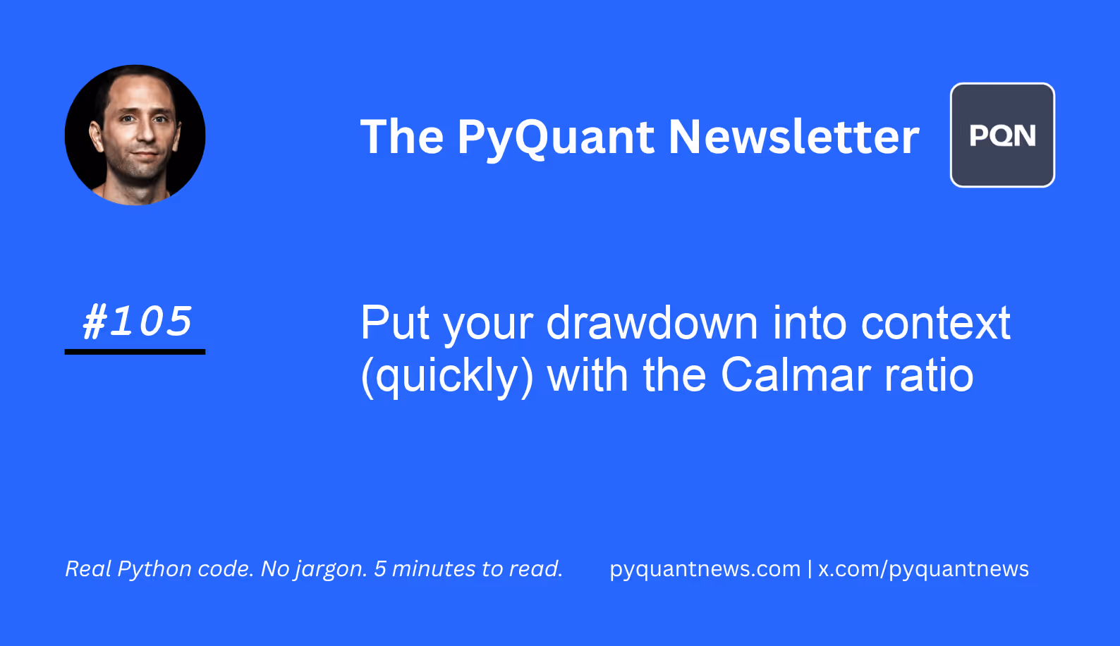 Put your drawdown into context (quickly) with the Calmar ratio