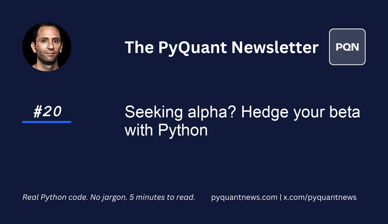 Seeking alpha? Hedge your beta with Python
