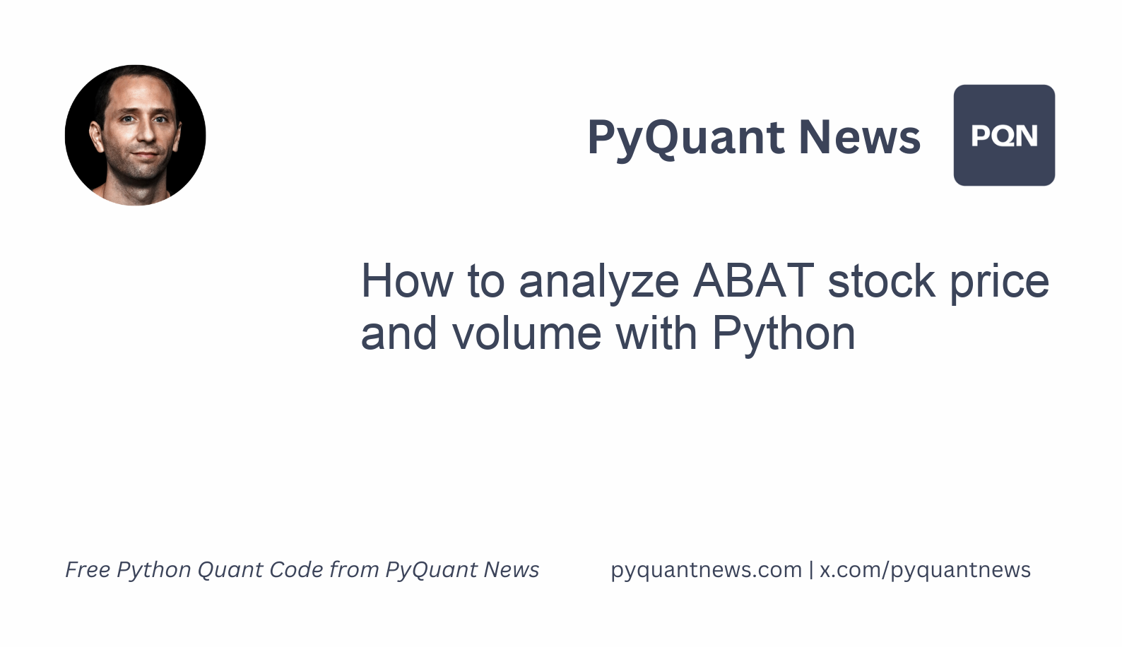 How to analyze ABAT stock price and volume with Python