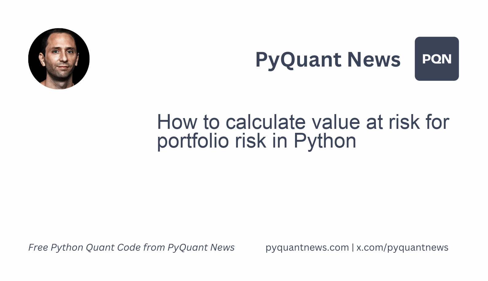 How to calculate value at risk for portfolio risk in Python