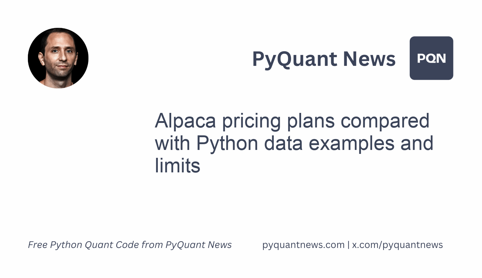 Alpaca pricing plans compared with Python data examples and limits