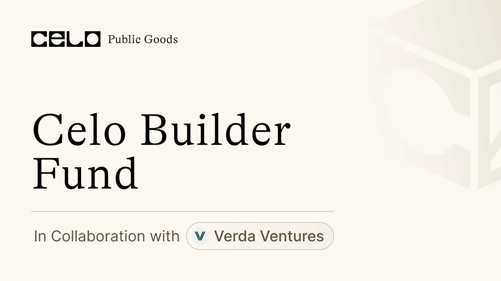 Celo Builder Fund