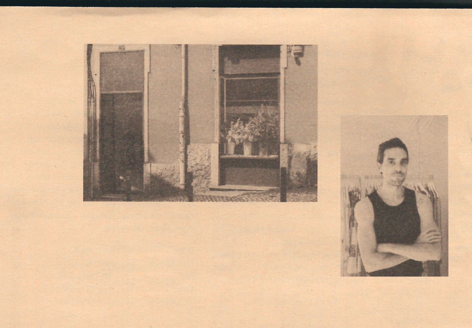 Image of MiniMall owner, and his store facade in Lisbon. Featured in wetheknot's guide for Lisbon's local shops.