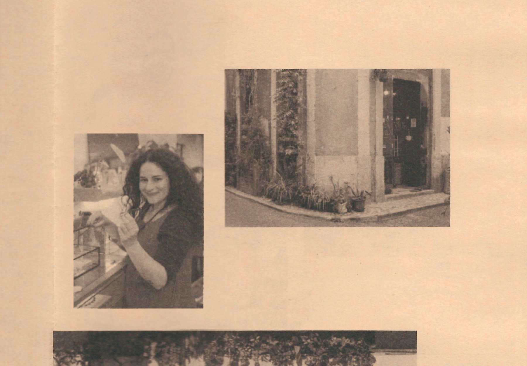 Tânia Gil and her store facade in Lisbon. Featured in wetheknot's guide for Lisbon's local shops.