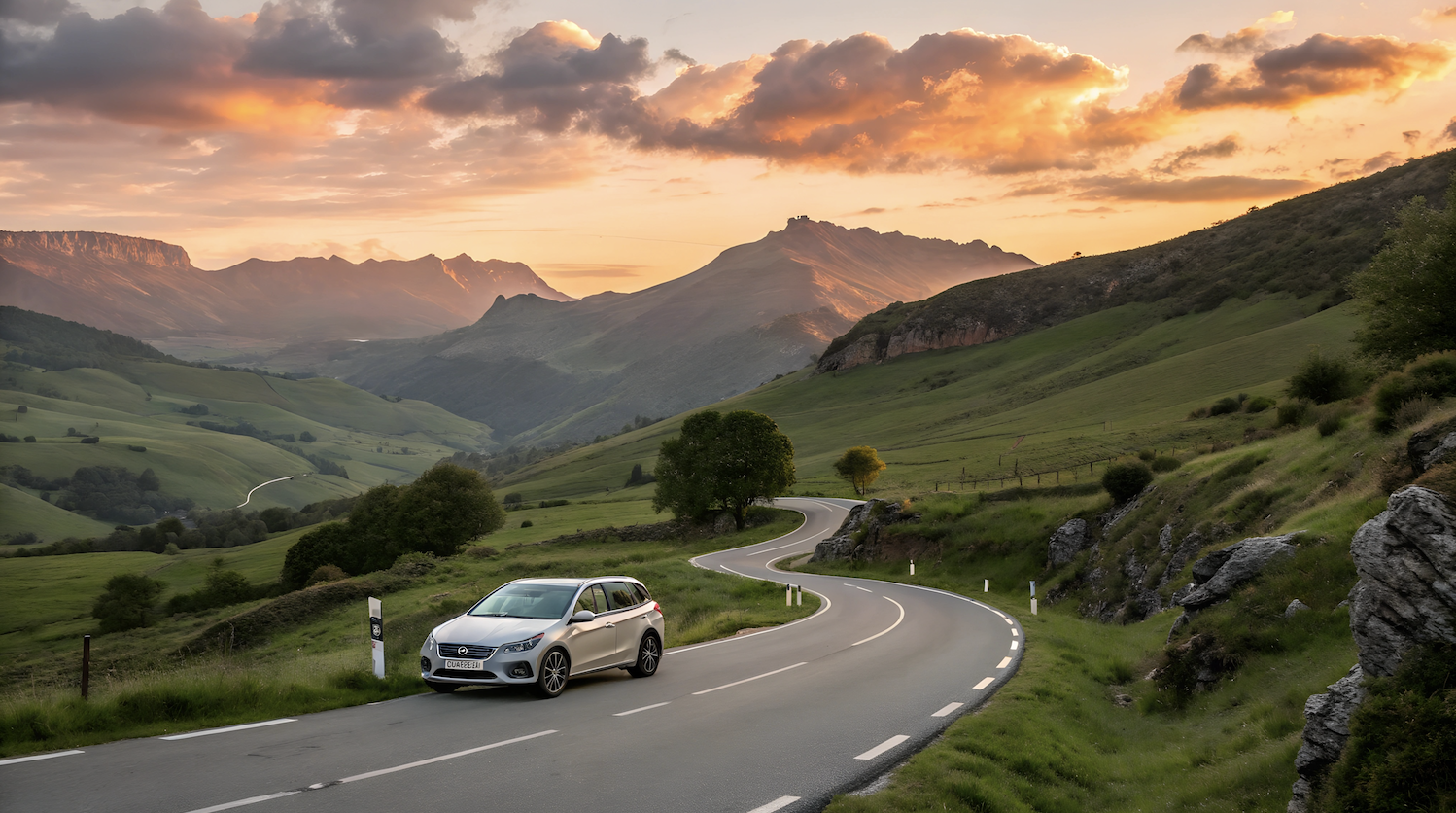 transport voiture Espagne. Source : Adobe Stock Photos AI