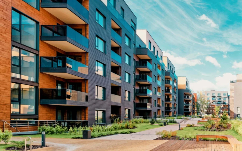 Dense luxury apartment housing