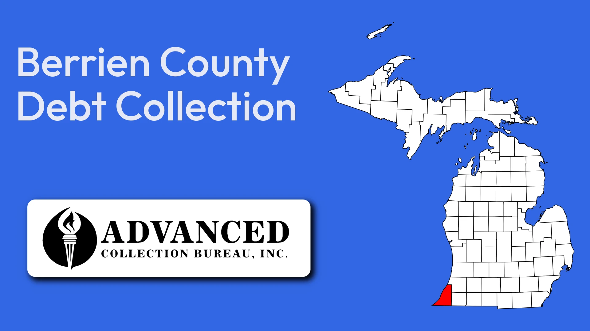 Map of Michigan highlighting Berrien County
