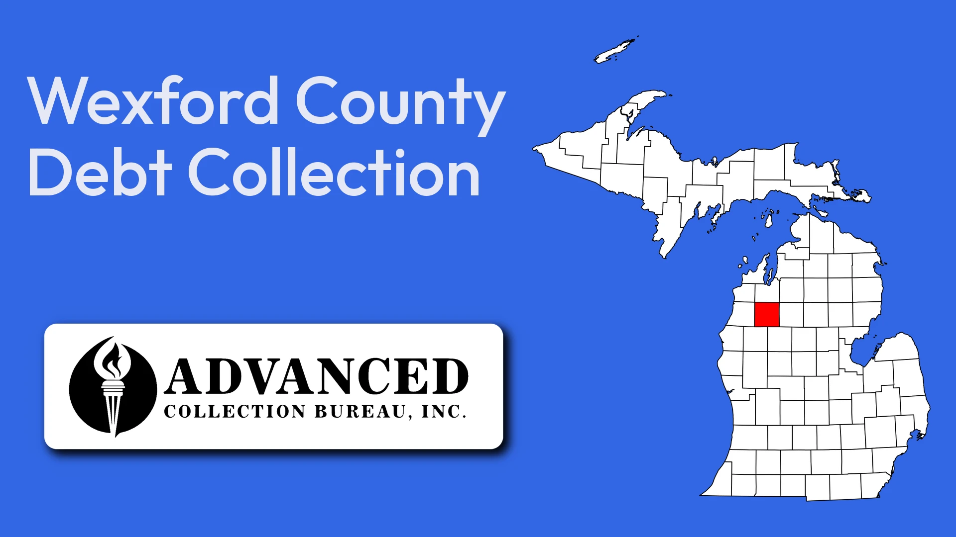 Map of Michigan highlighting Wexford County