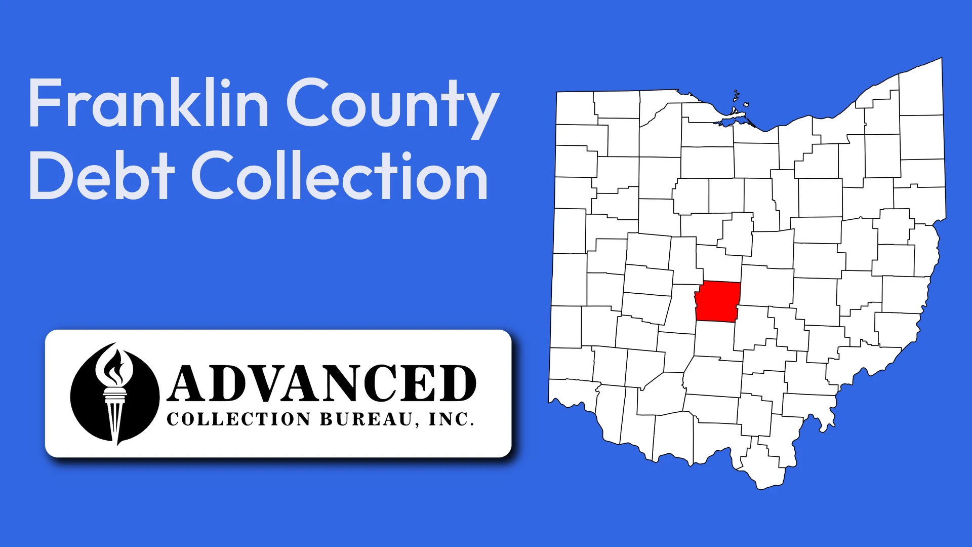Map of Ohio highlighting Franklin County