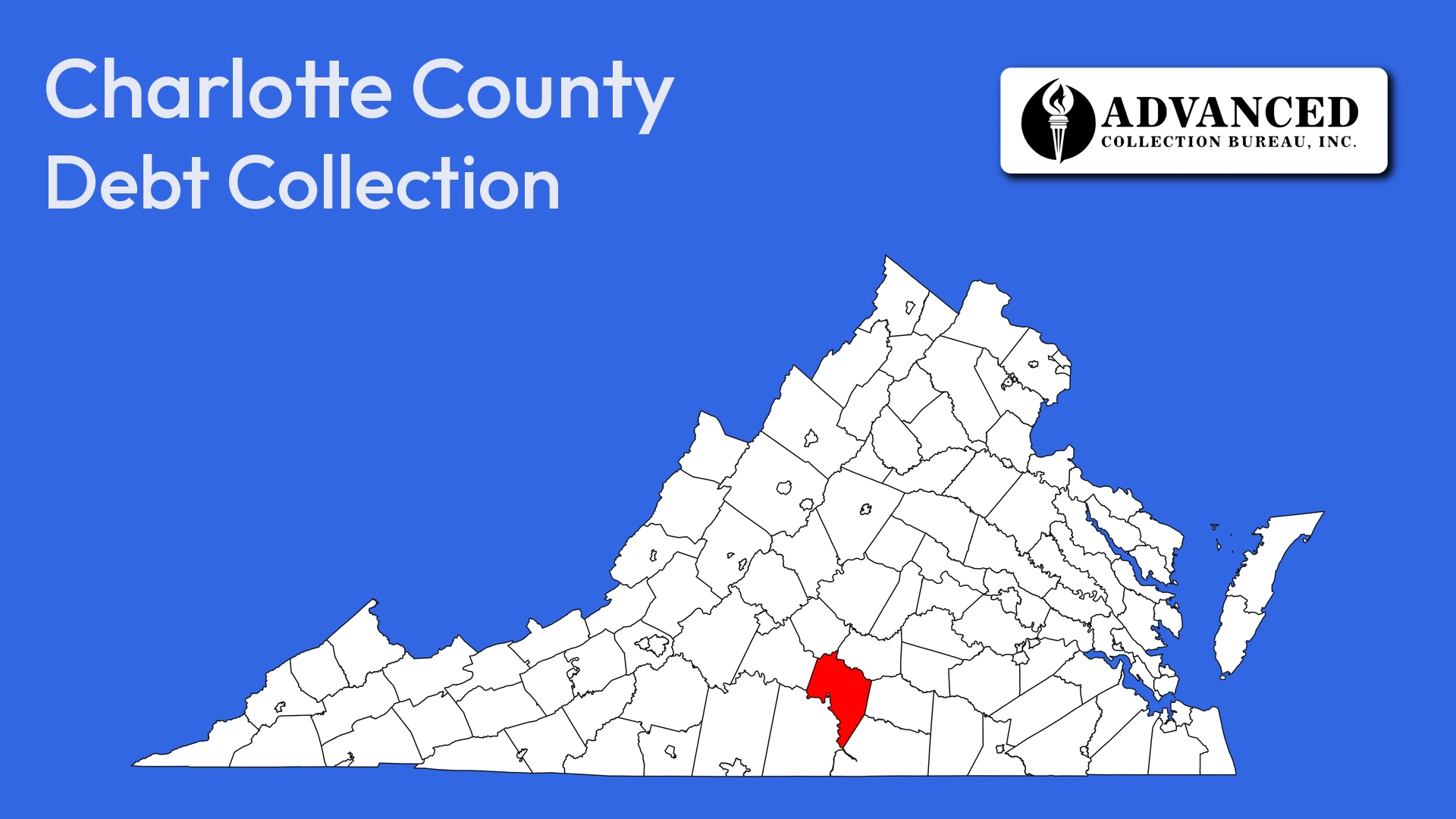 Map of Virginia highlighting Charlotte County