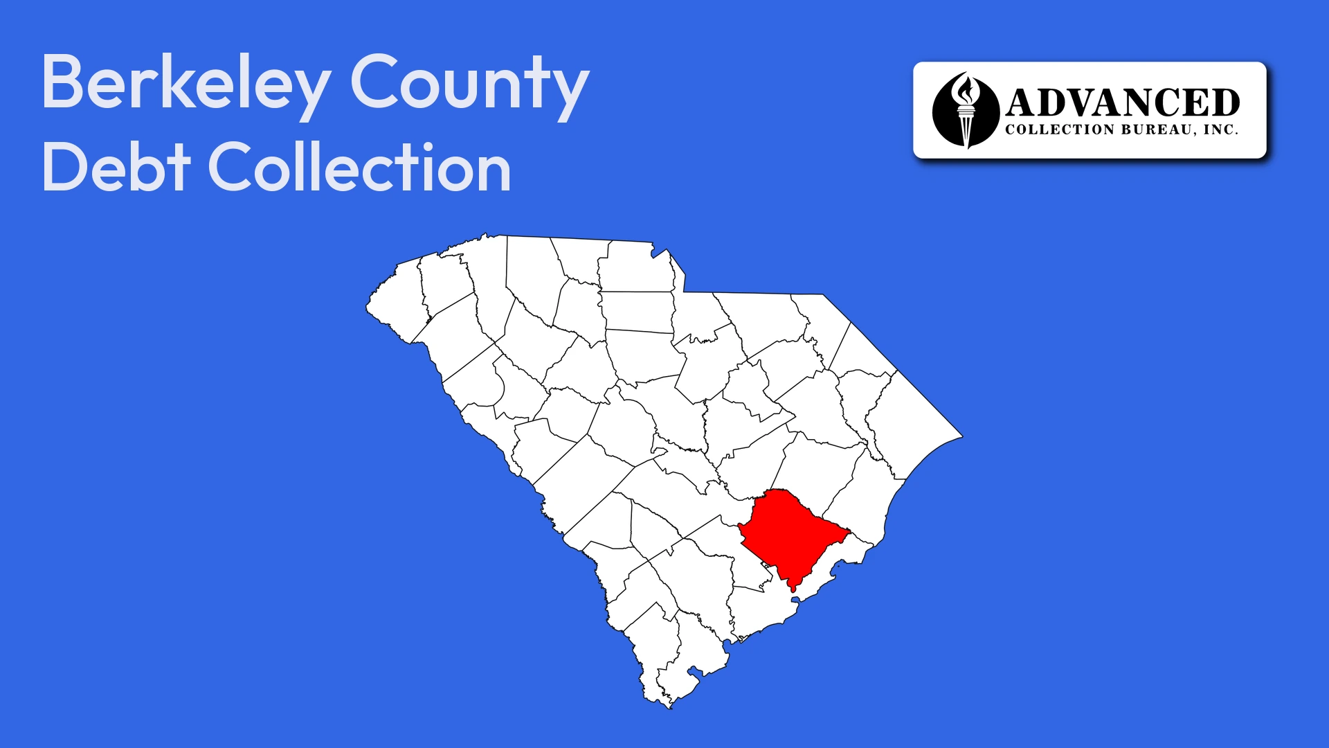 Map of South Carolina highlighting Berkeley County