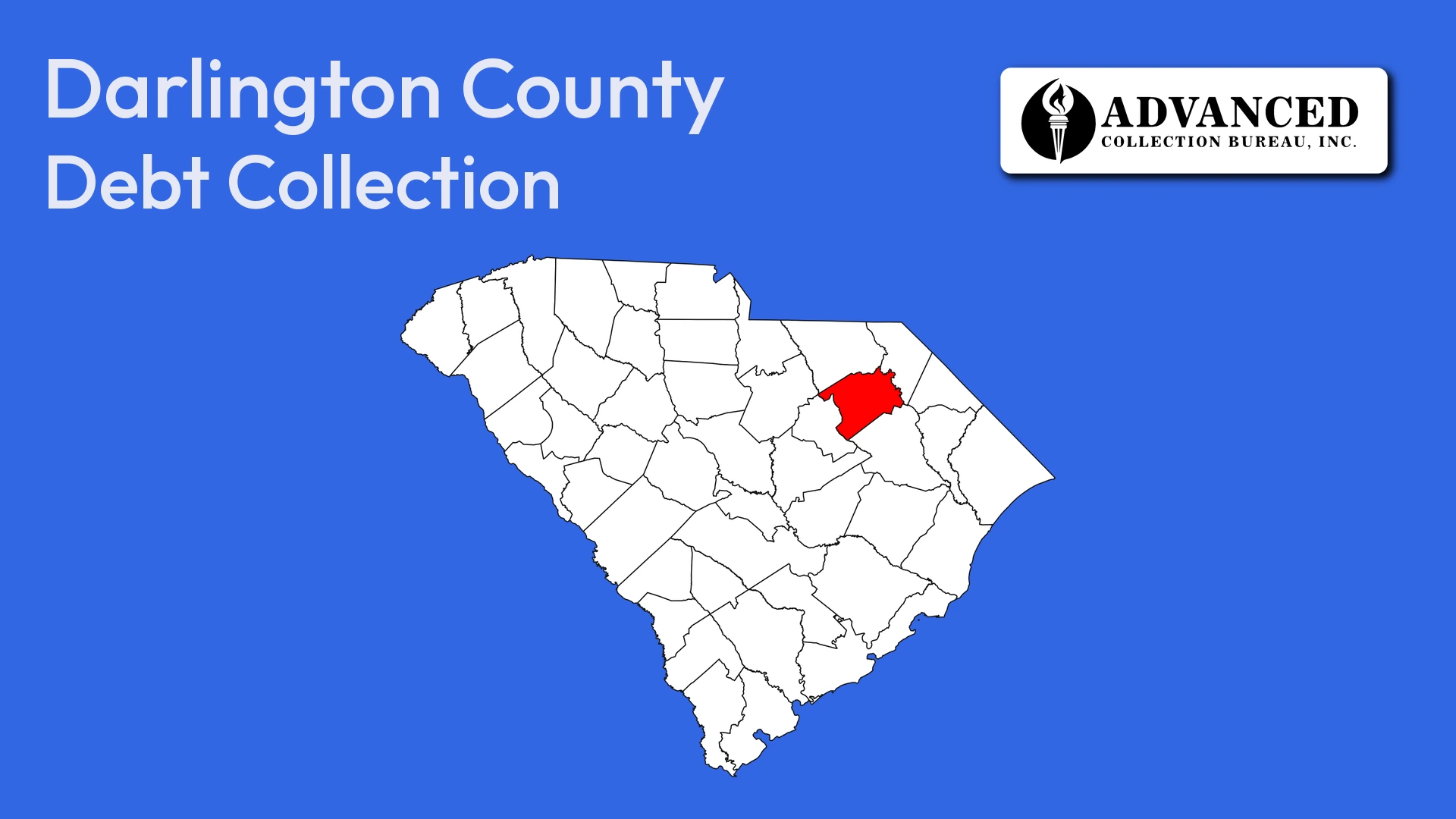 Map of South Carolina highlighting Darlington County