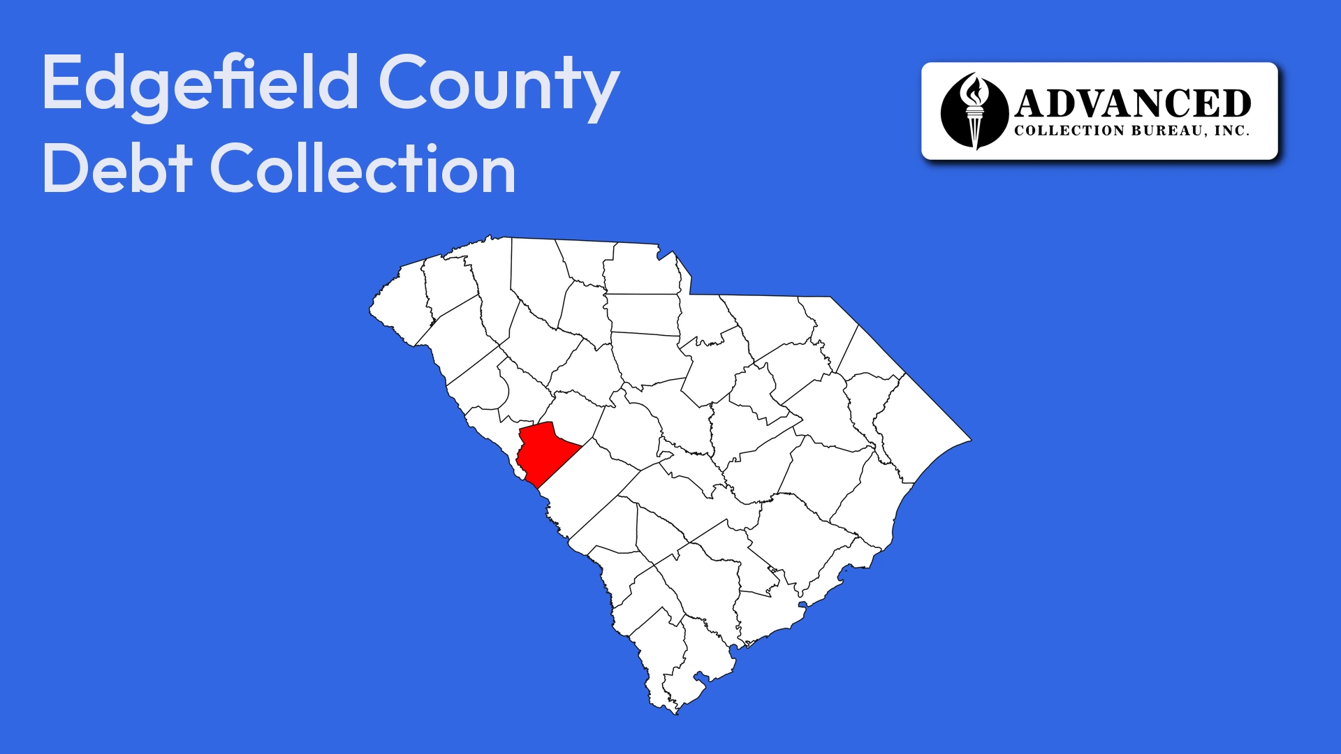 Map of South Carolina highlighting Edgefield County