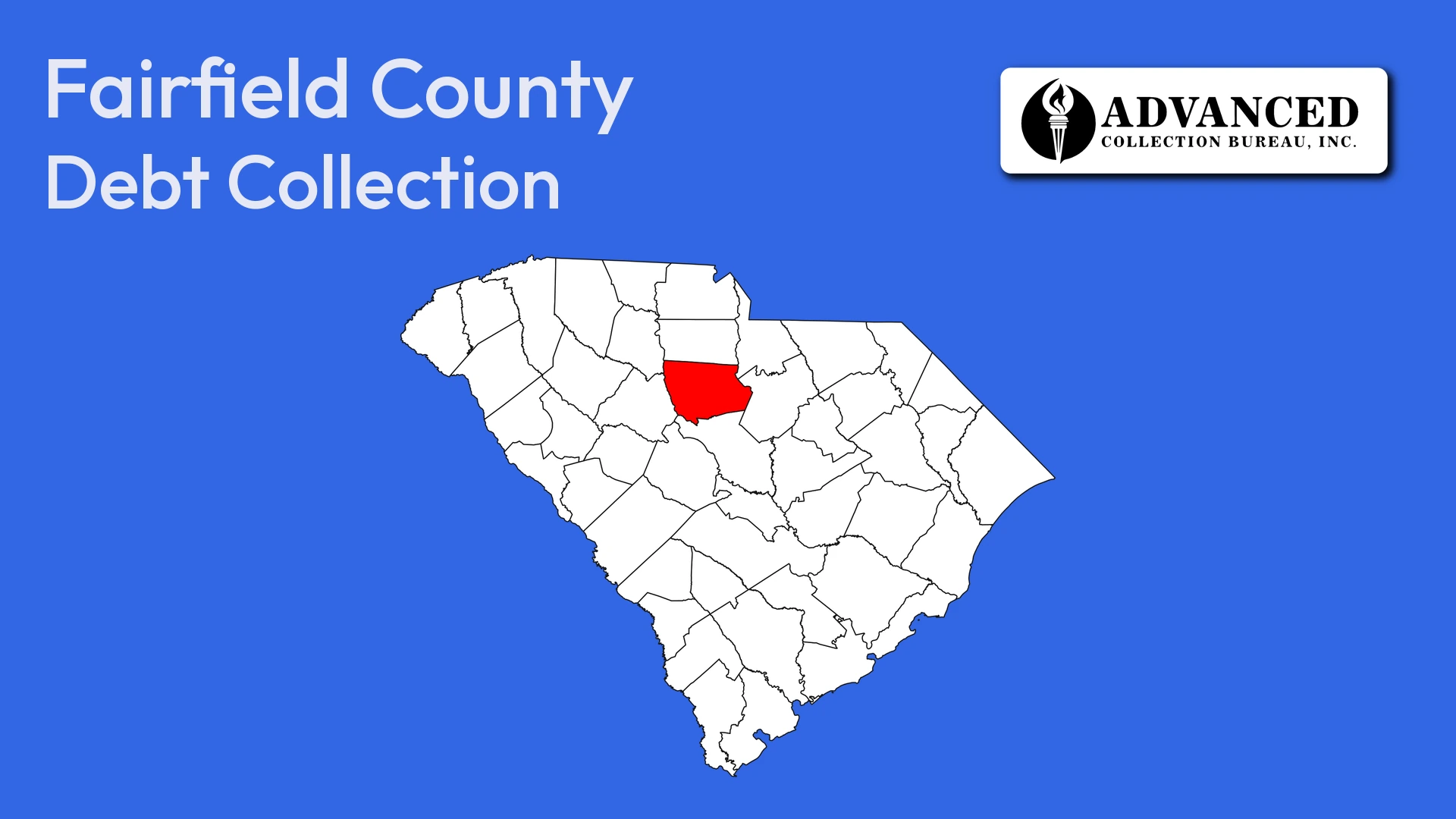 Map of South Carolina highlighting Fairfield County
