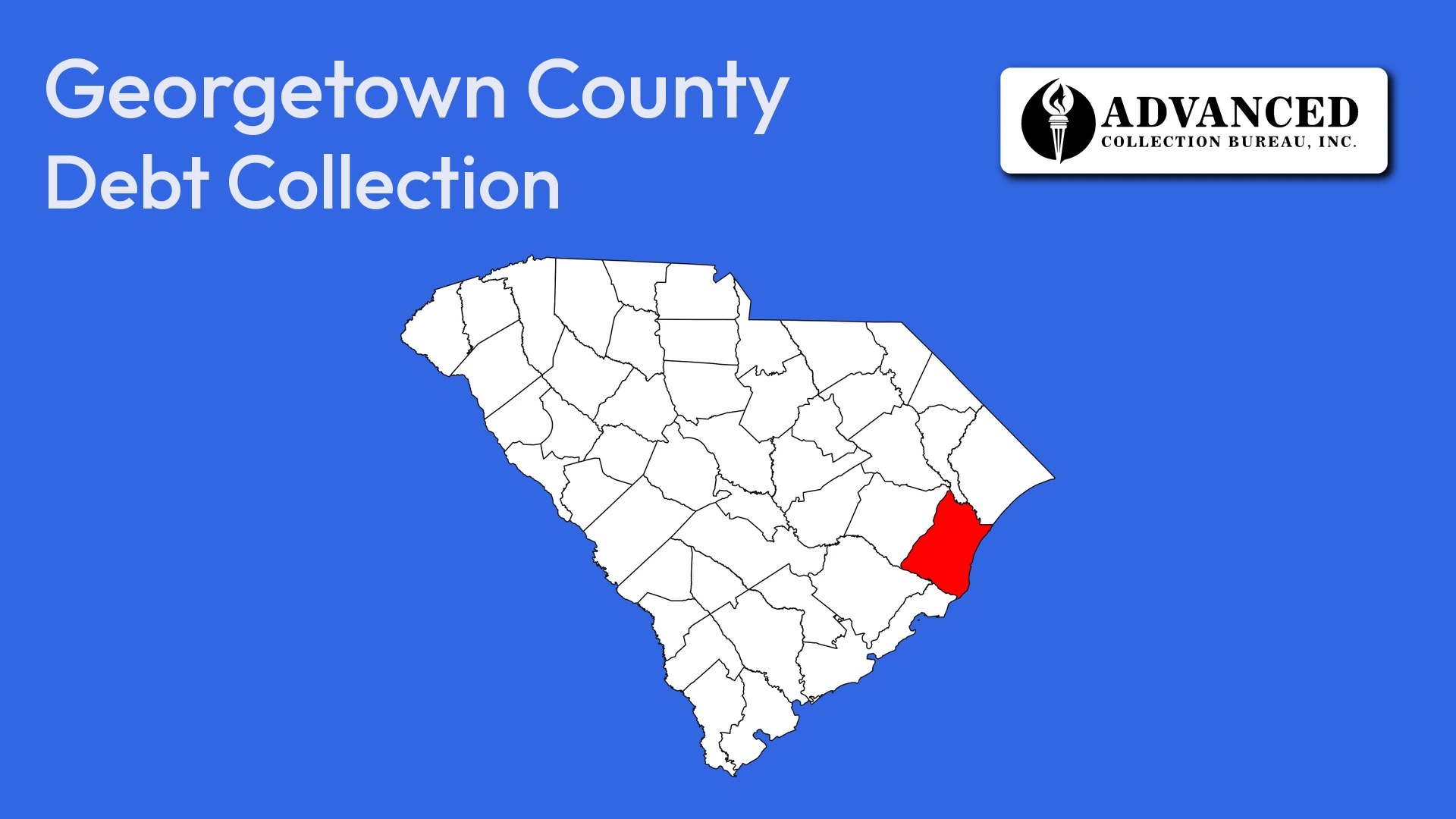Map of South Carolina highlighting Georgetown County