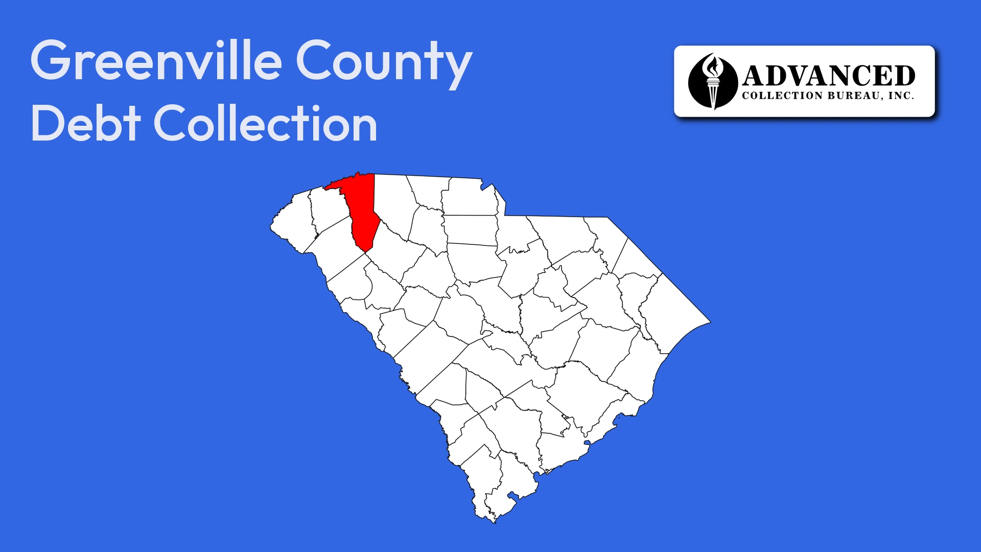 Map of South Carolina highlighting Greenville County