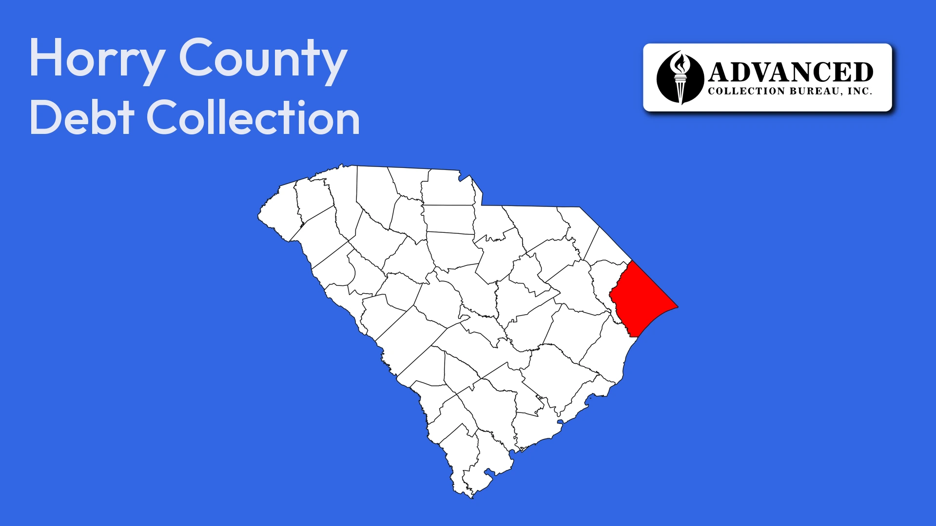 Map of South Carolina highlighting Horry County