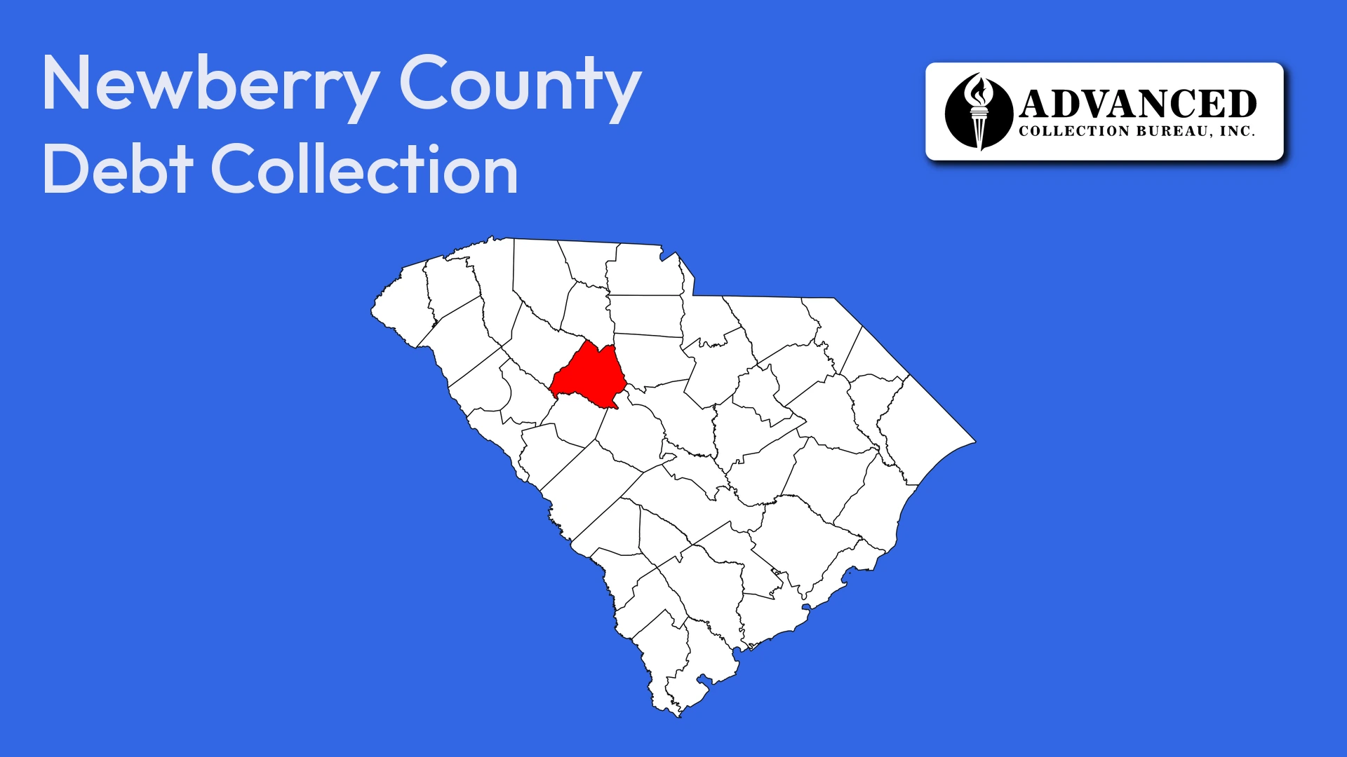 Map of South Carolina highlighting Newberry County