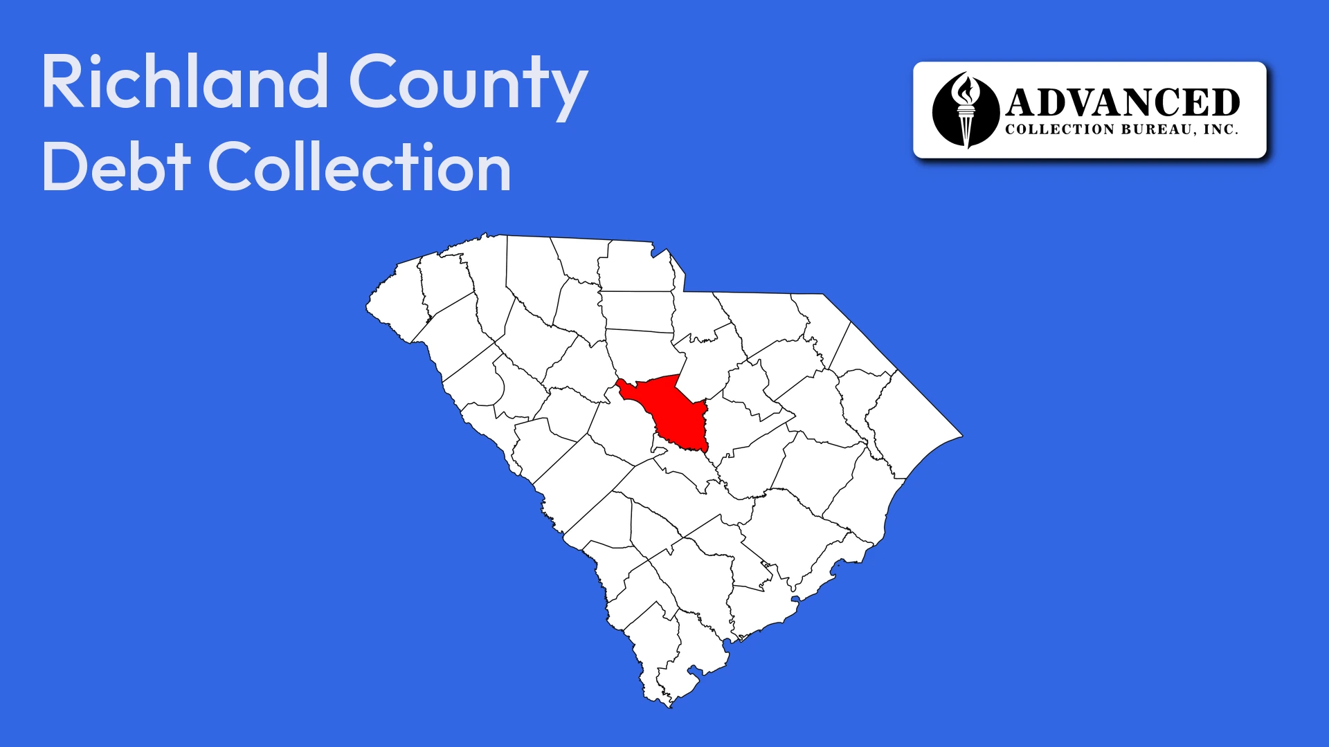 Map of South Carolina highlighting Richland County
