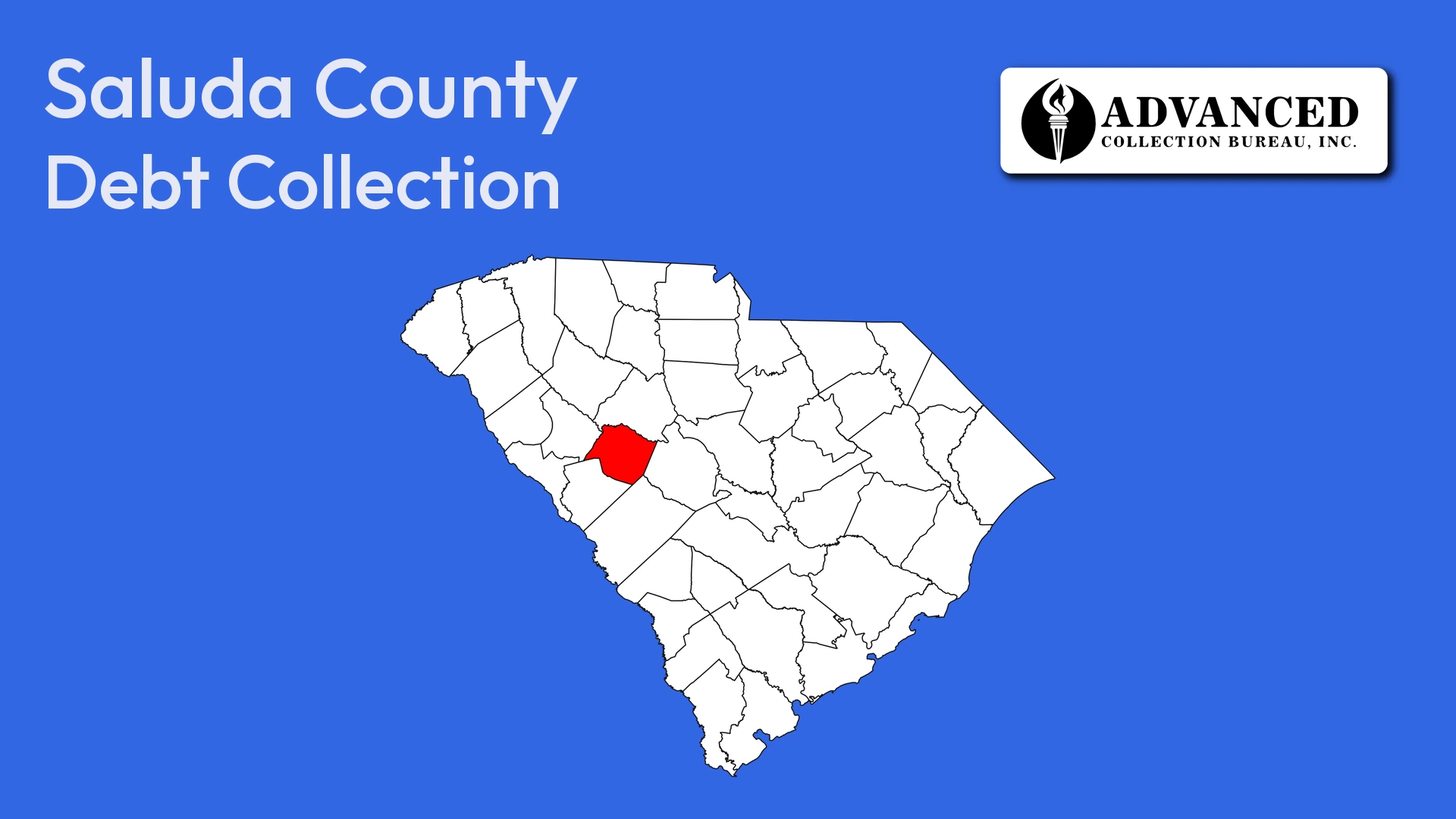 Map of South Carolina highlighting Saluda County