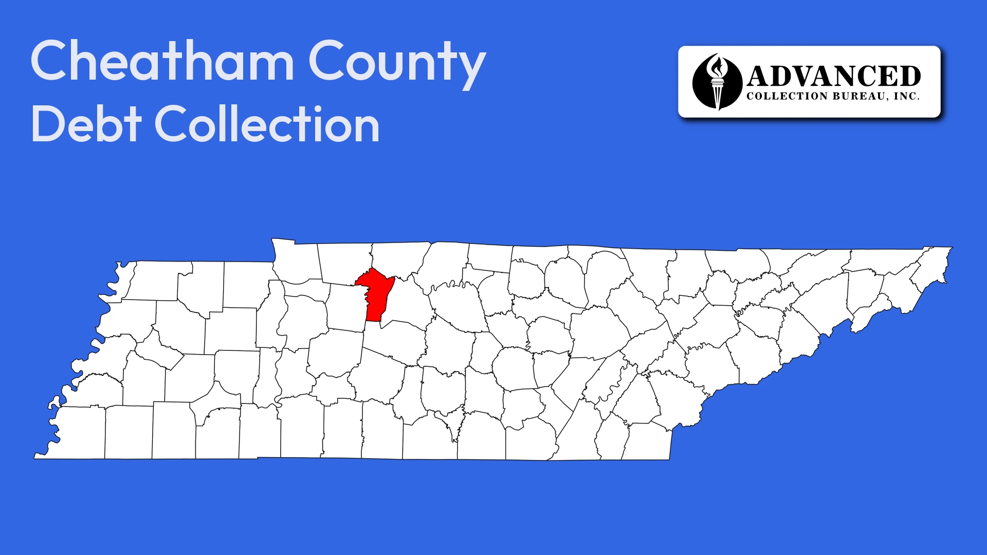 Map of Tennessee highlighting Cheatham County
