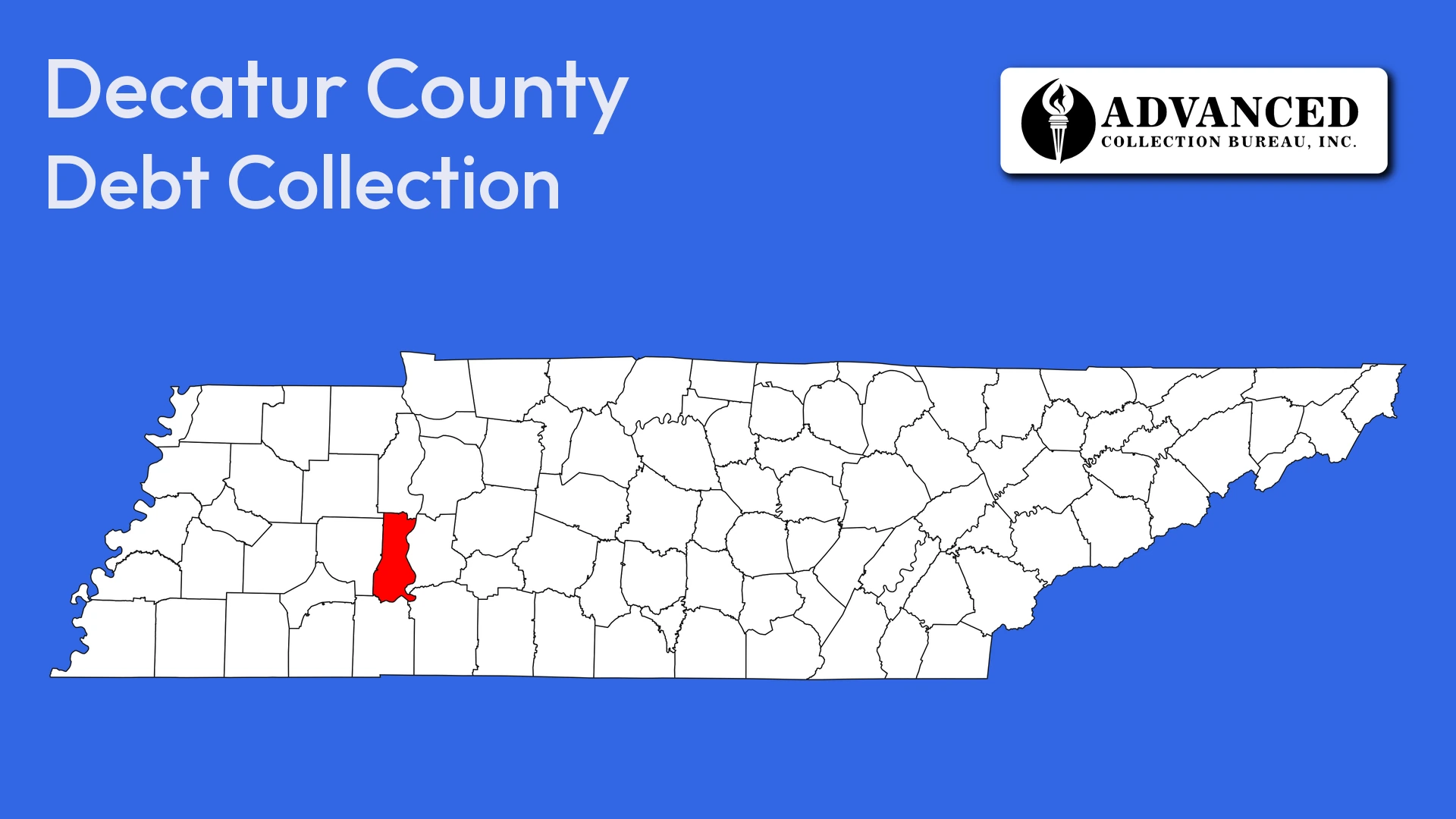 Map of Tennessee highlighting Decatur County