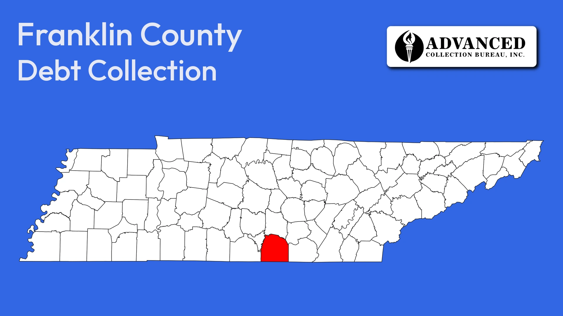 Map of Tennessee highlighting Franklin County