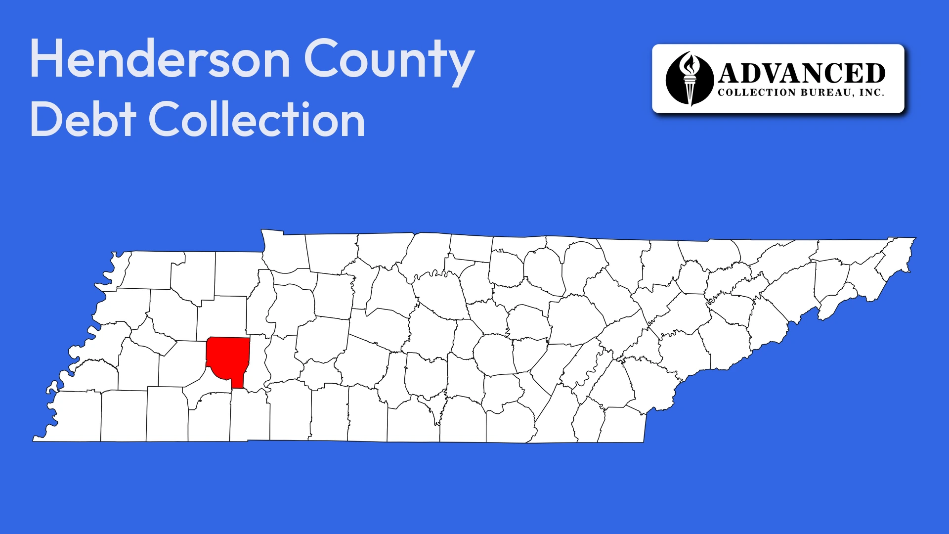 Map of Tennessee highlighting Henderson County