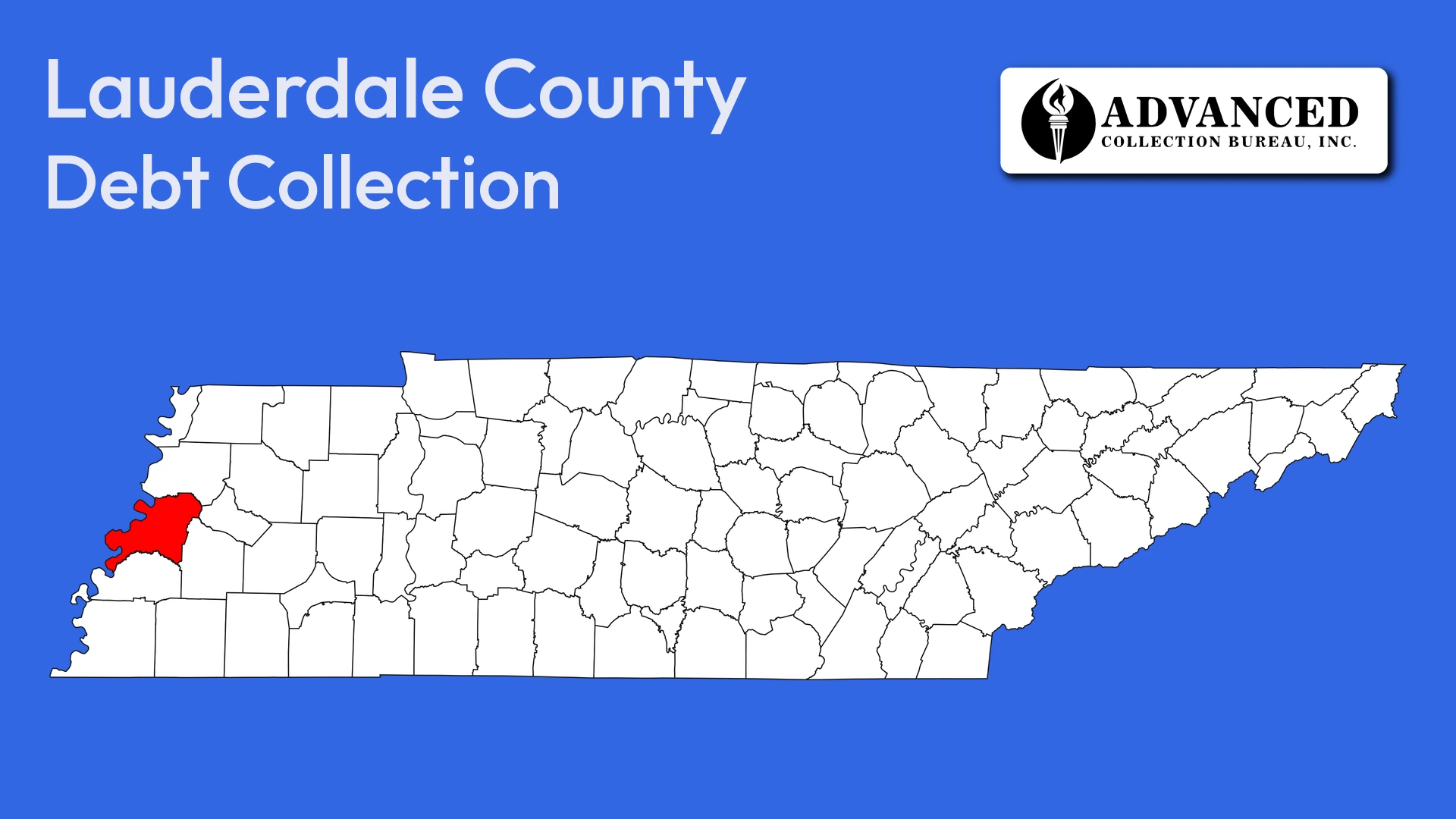 Map of Tennessee highlighting Lauderdale County