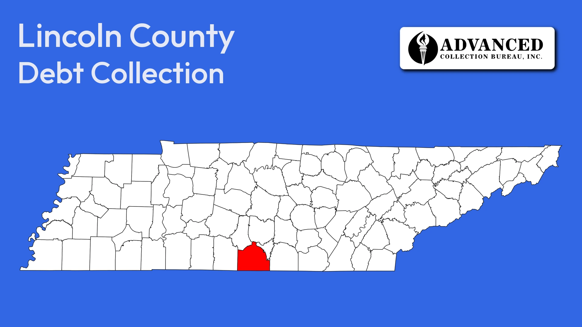 Map of Tennessee highlighting Lincoln County