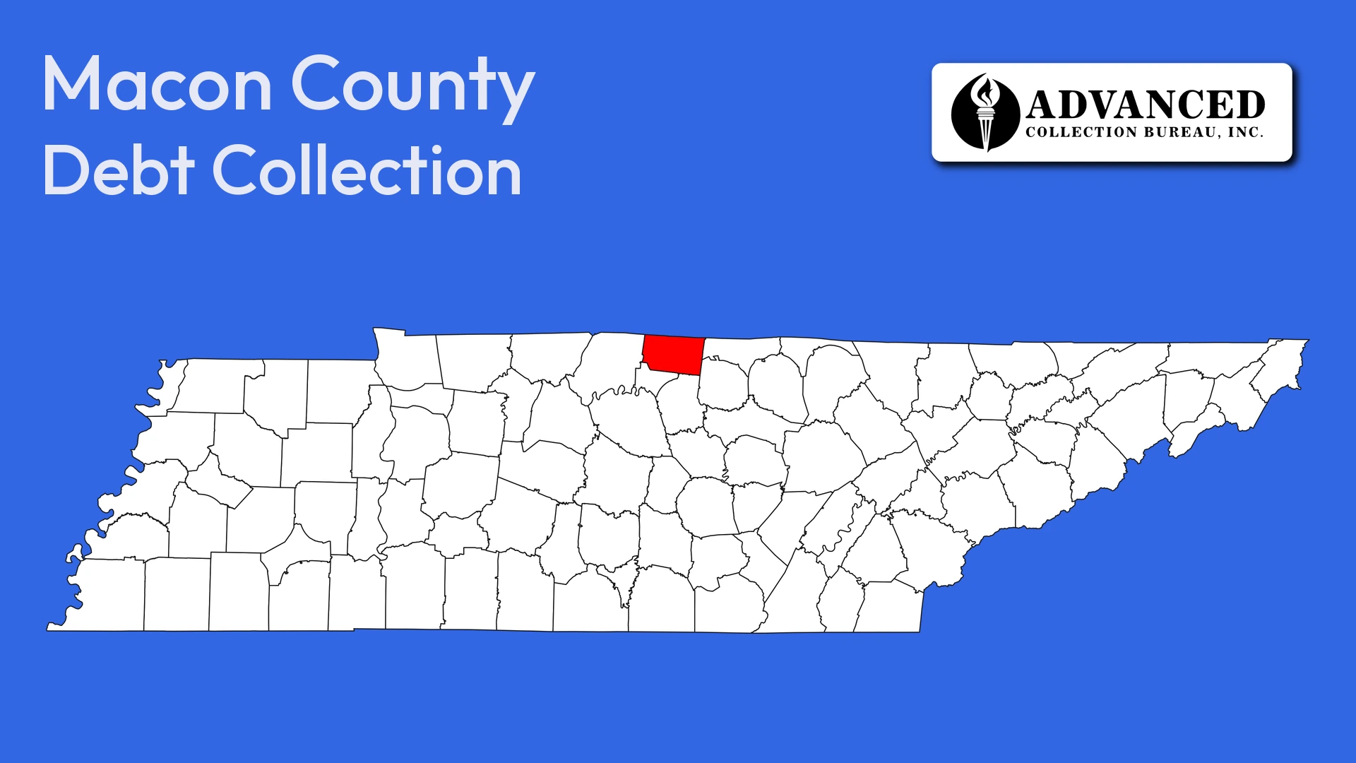 Map of Tennessee highlighting Macon County
