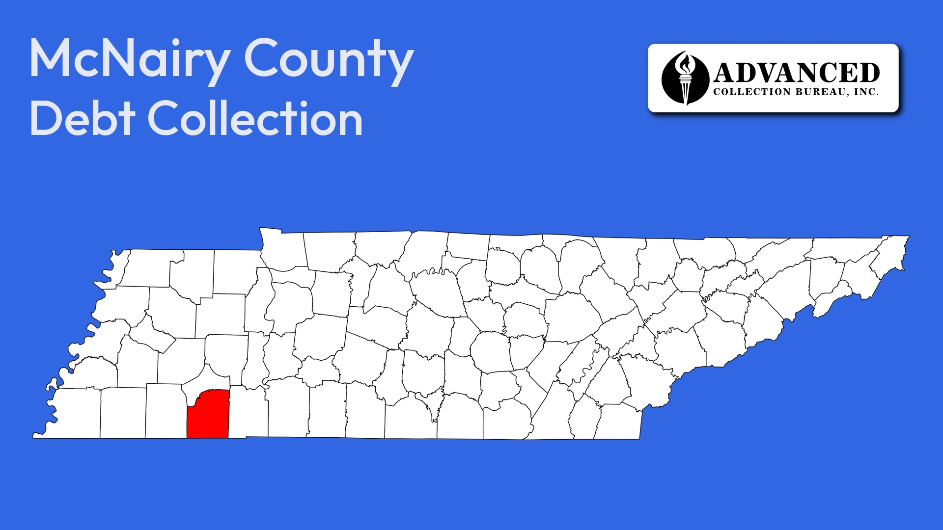 Map of Tennessee highlighting McNairy County