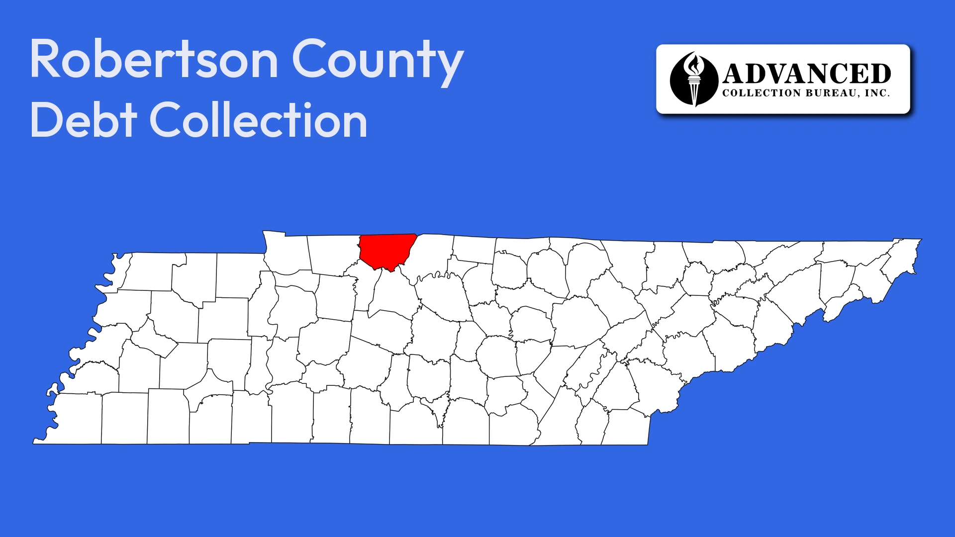 Map of Tennessee highlighting Robertson County