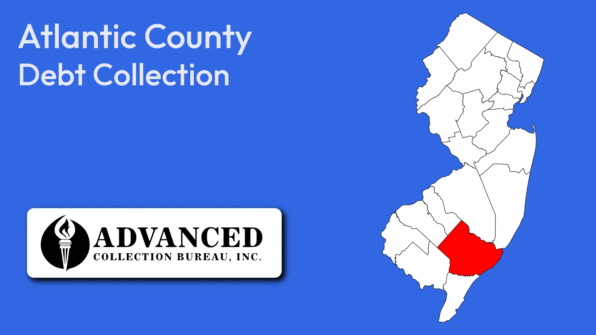 Map of New Jersey highlighting Atlantic County
