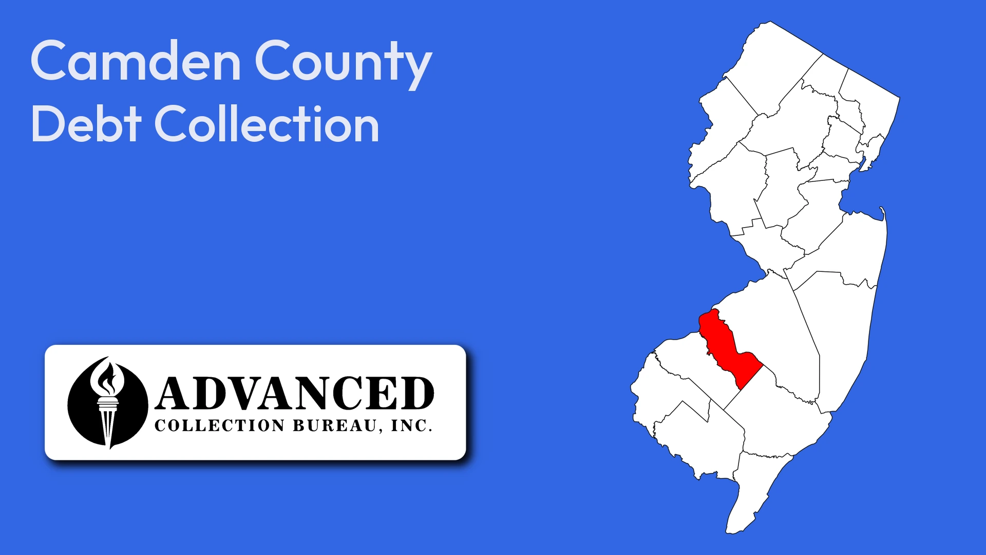 Map of New Jersey highlighting Camden County