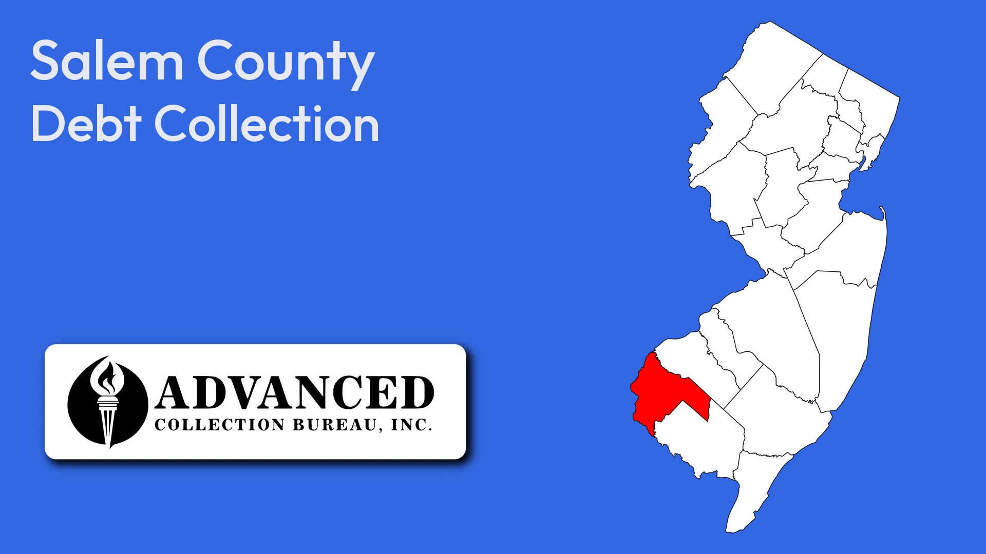 Map of New Jersey highlighting Salem County