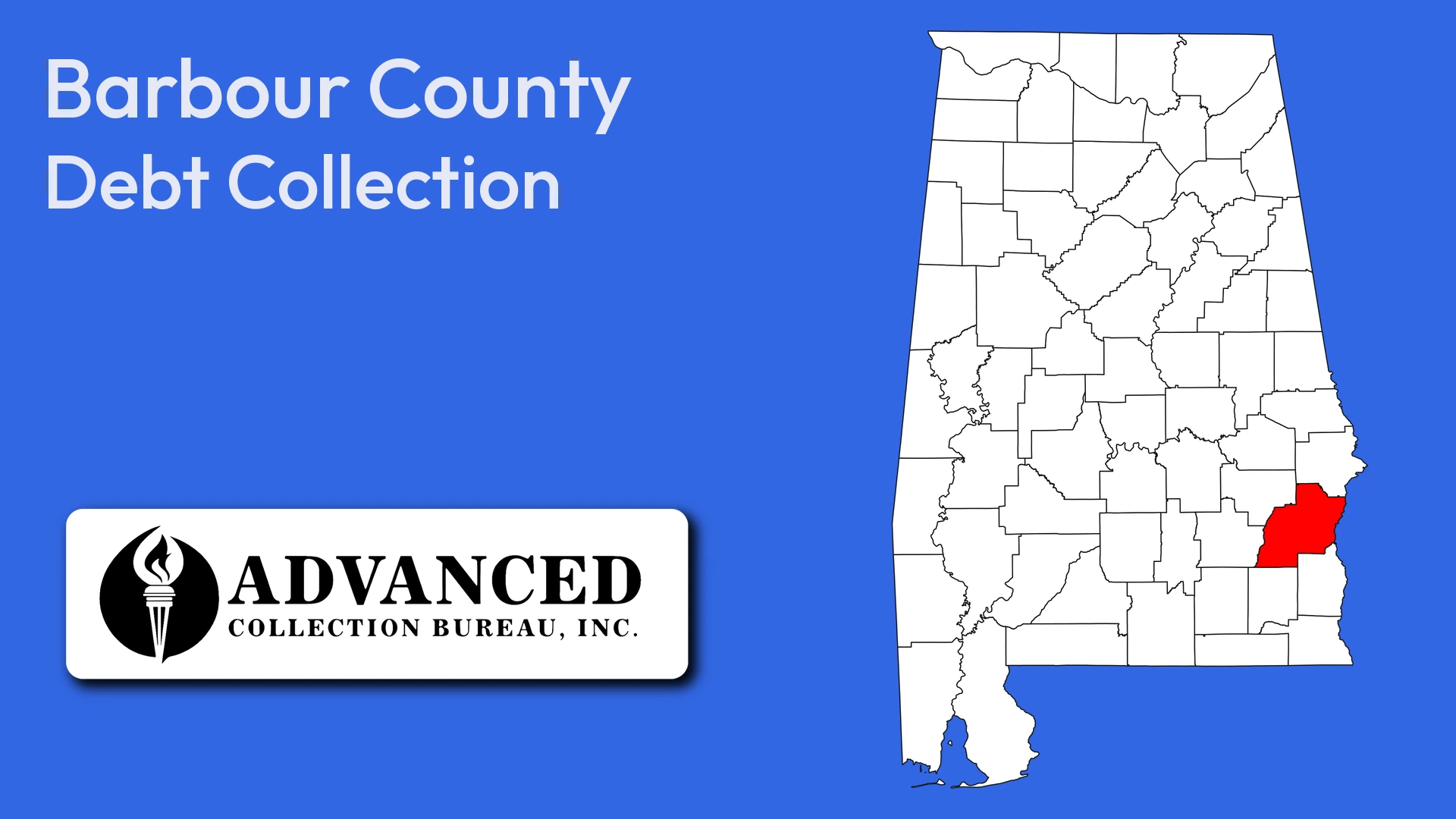 Map of Alabama highlighting Barbour County