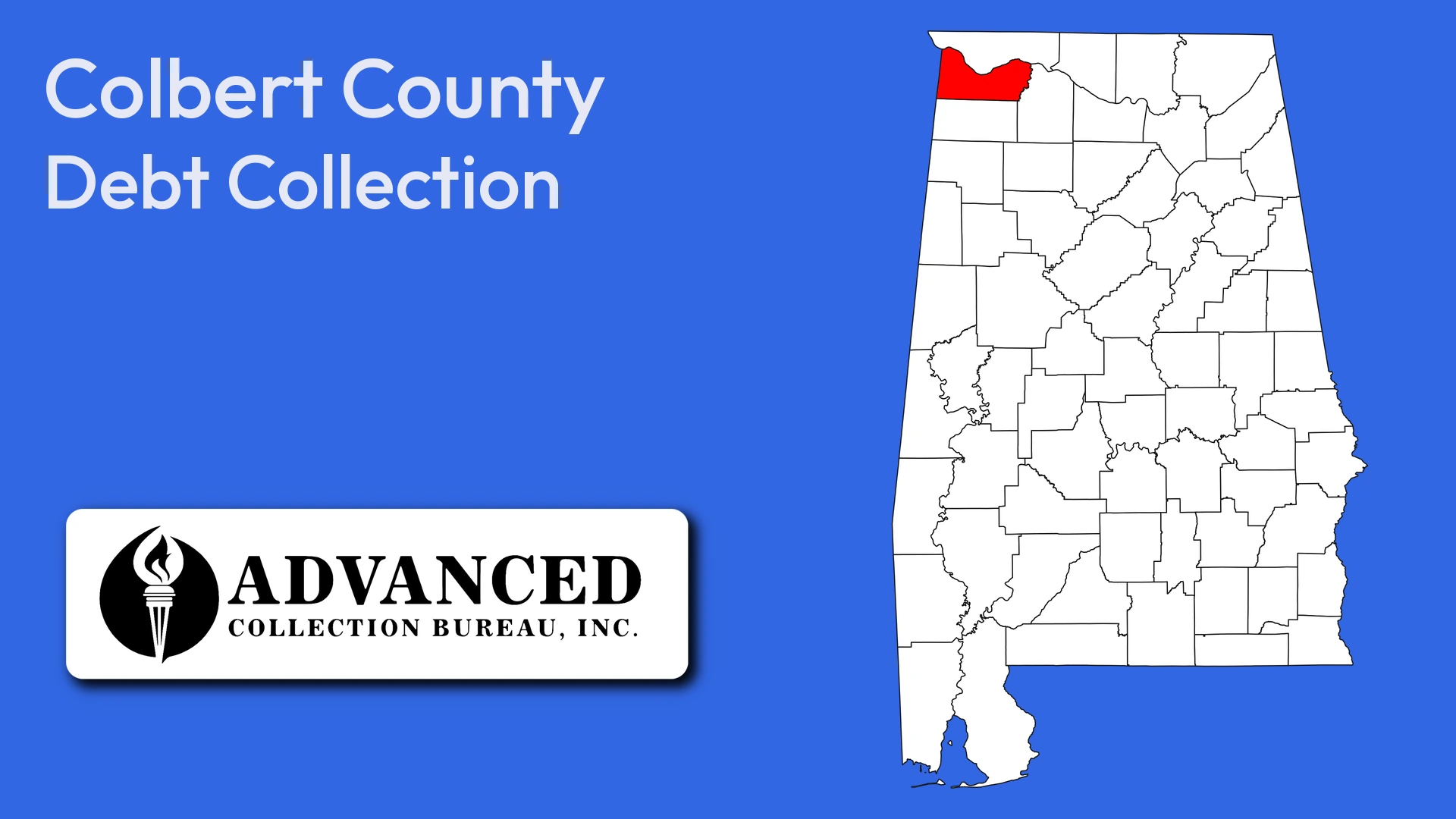 Map of Alabama highlighting Colbert County