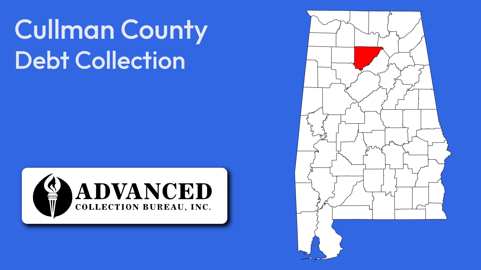 Map of Alabama highlighting Cullman County