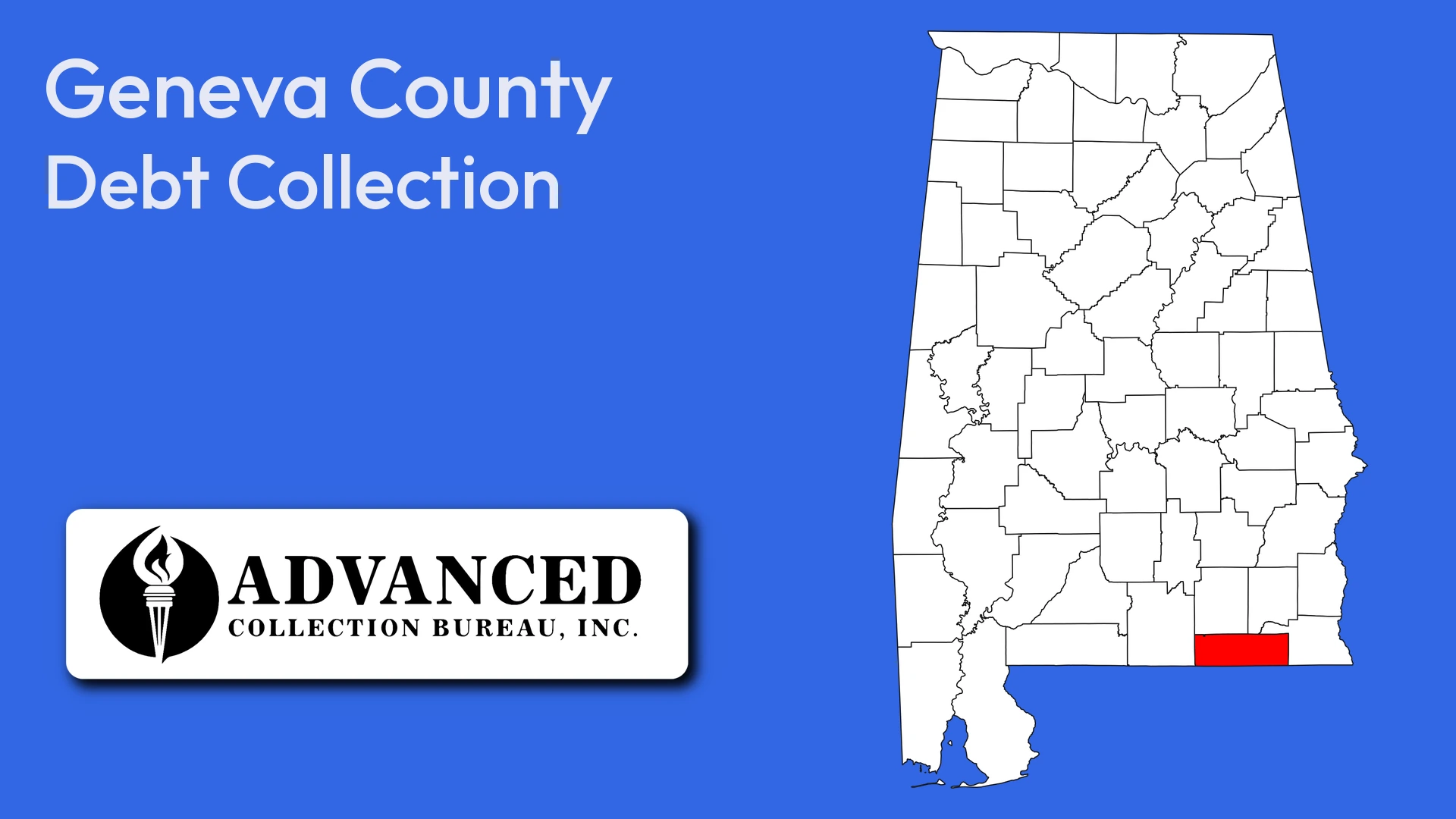 Map of Alabama highlighting Geneva County