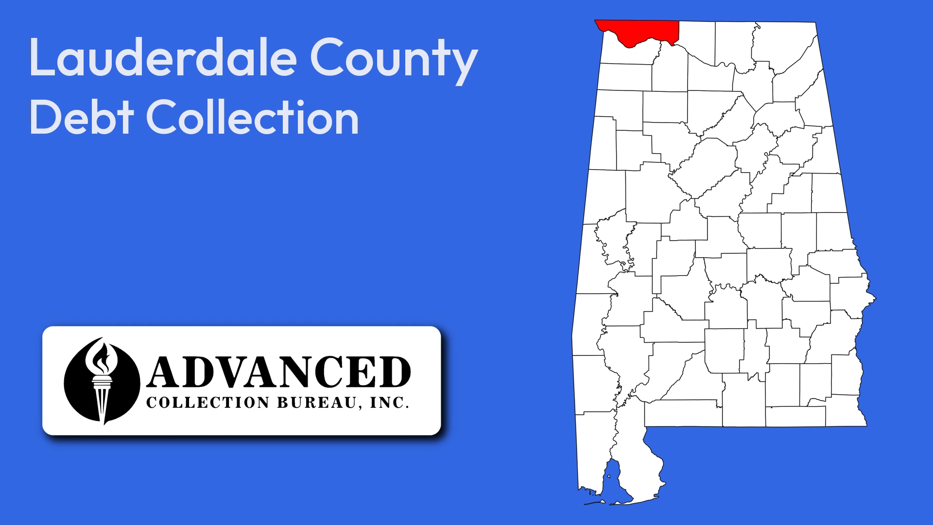 Map of Alabama highlighting Lauderdale County