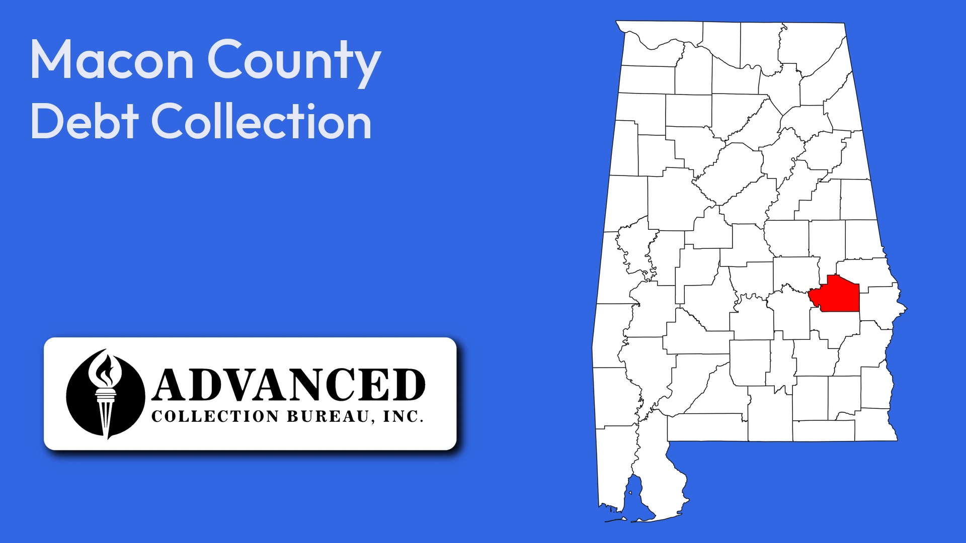 Map of Alabama highlighting Macon County